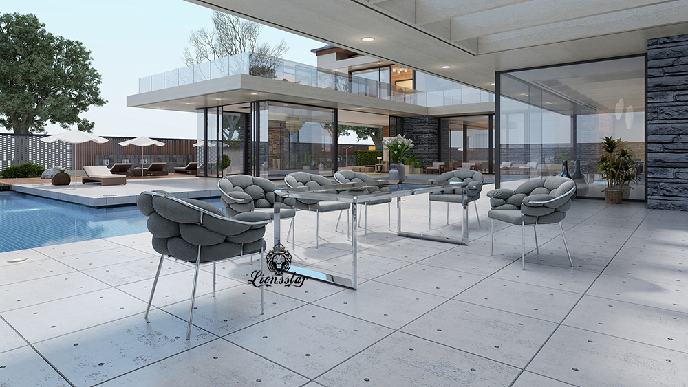 Luxus Designer Esstisch Modern Wafe