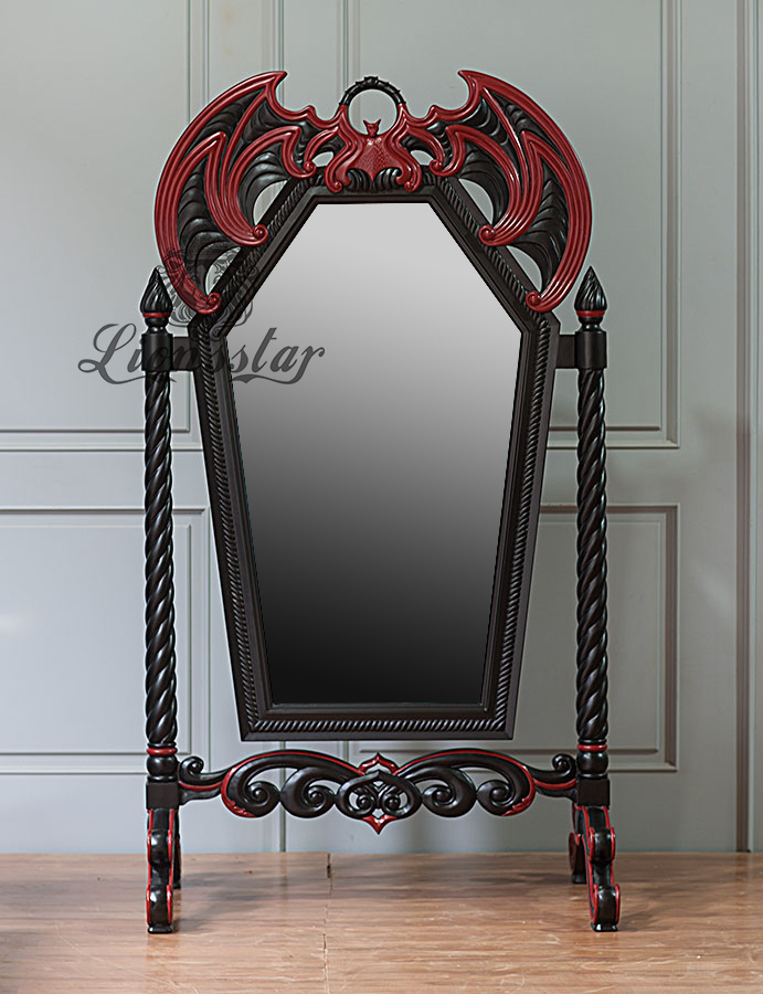 Luxus Standspiegel Gothic Bat Luxus Standspiegel Gothic Bat
