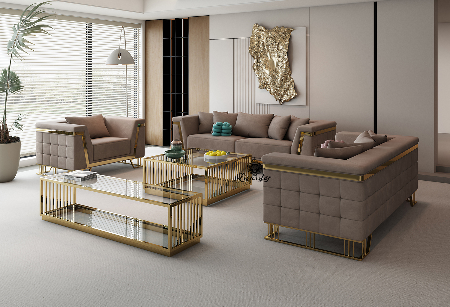 Luxus Sofaset Loft Modern Swings