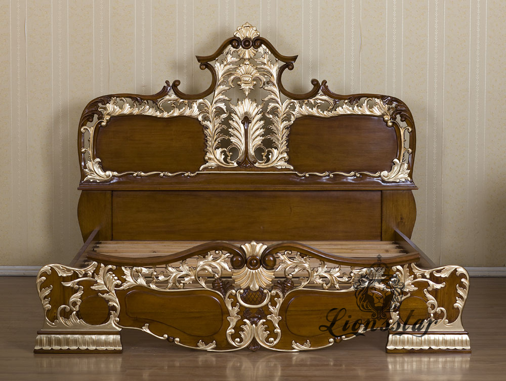 Teakbett Braun Gold