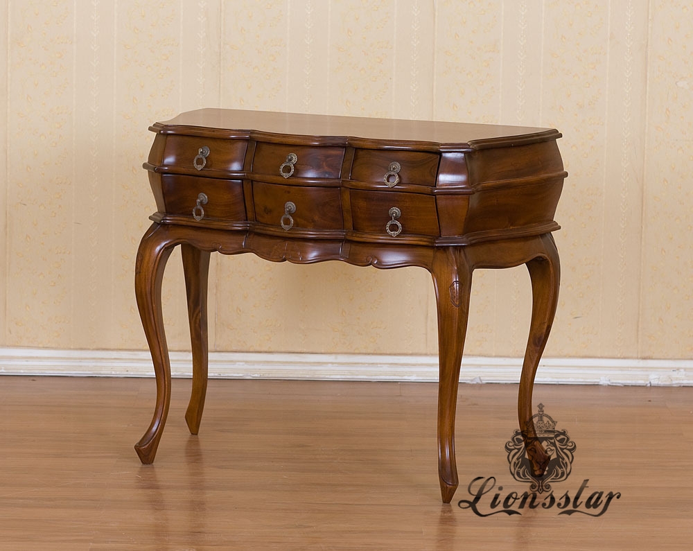 Anrichte Barock Mahagoni Holz A.489 Anrichte Barock Mahagoni Holz A.489