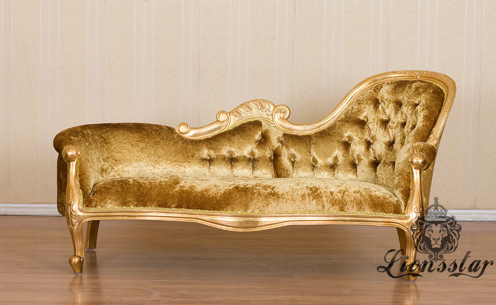Recamiere Barock Mahagoni Holz R.309 Recamiere Barock Mahagoni Holz R.309