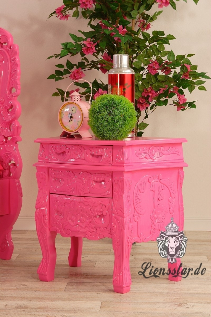 Nachttisch fürs Rococo Bett Baby Pink Nachttisch fürs Rococo Bett Baby Pink