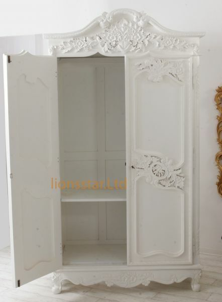 Kleiderschrank Rococo Weiß