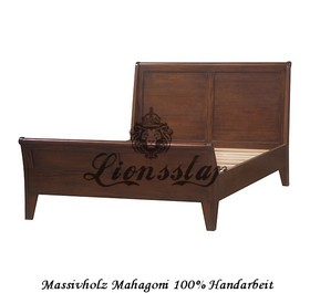 Barockstil Empire Bett Mahagoni