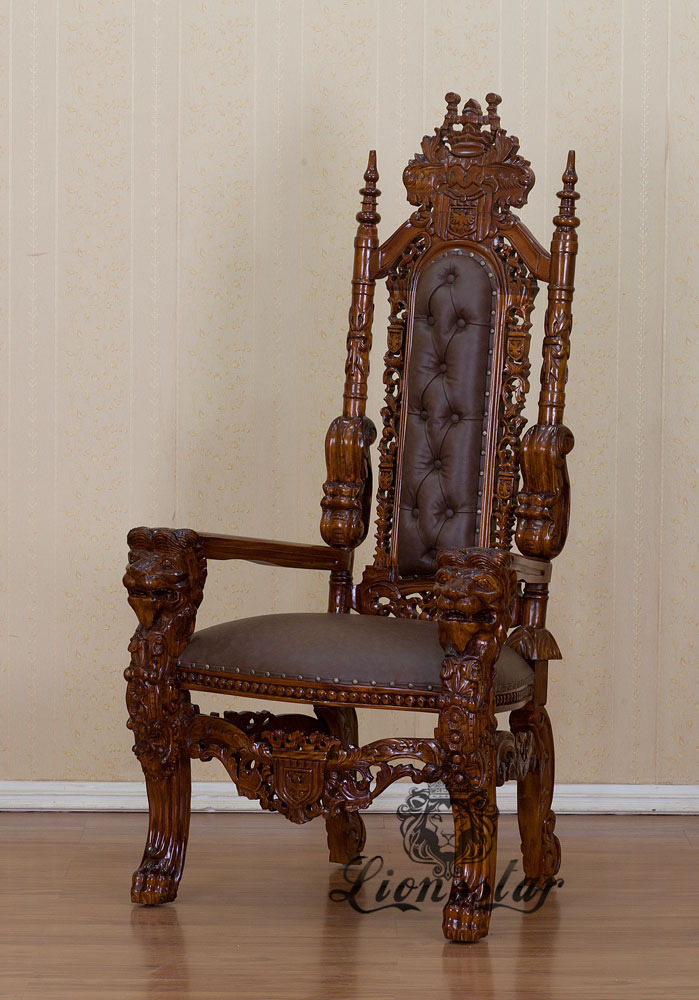 Thronstuhl Löwe Braun Thronstuhl Löwe Braun