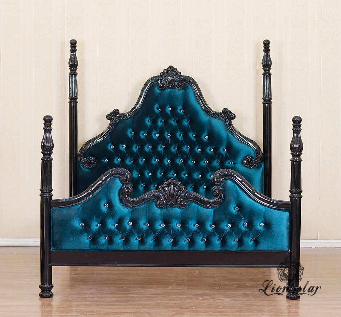 Barockbett Blaugrün Barockbett Blaugrün