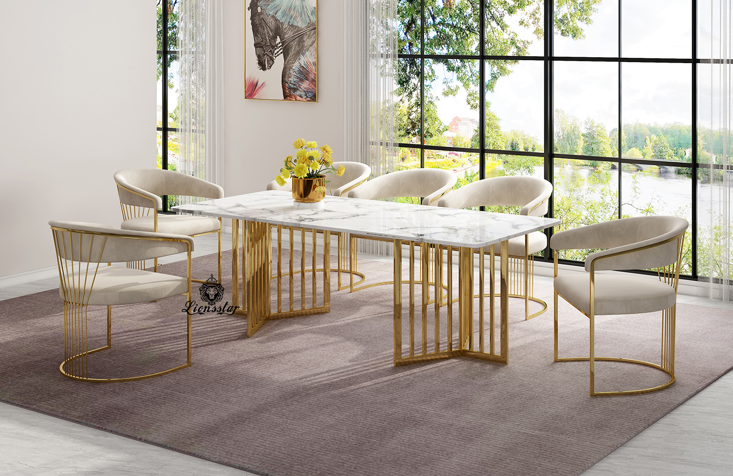 Luxus Designer Esstisch Lattice