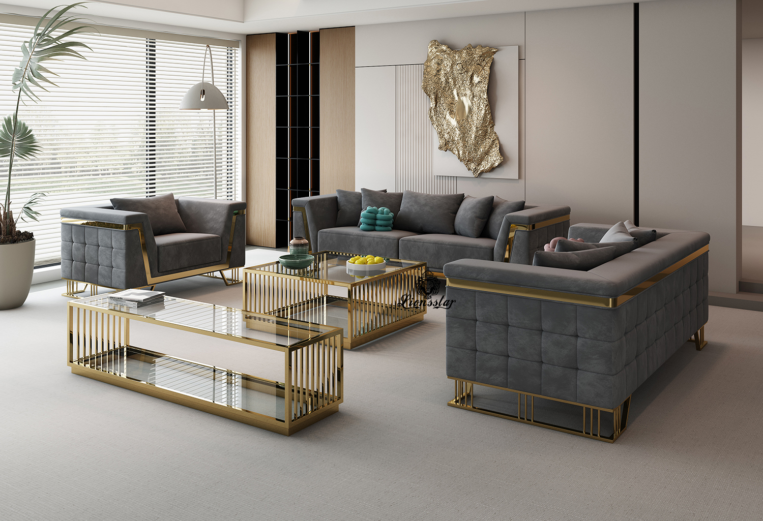 Luxus Sofaset Loft Modern Swings