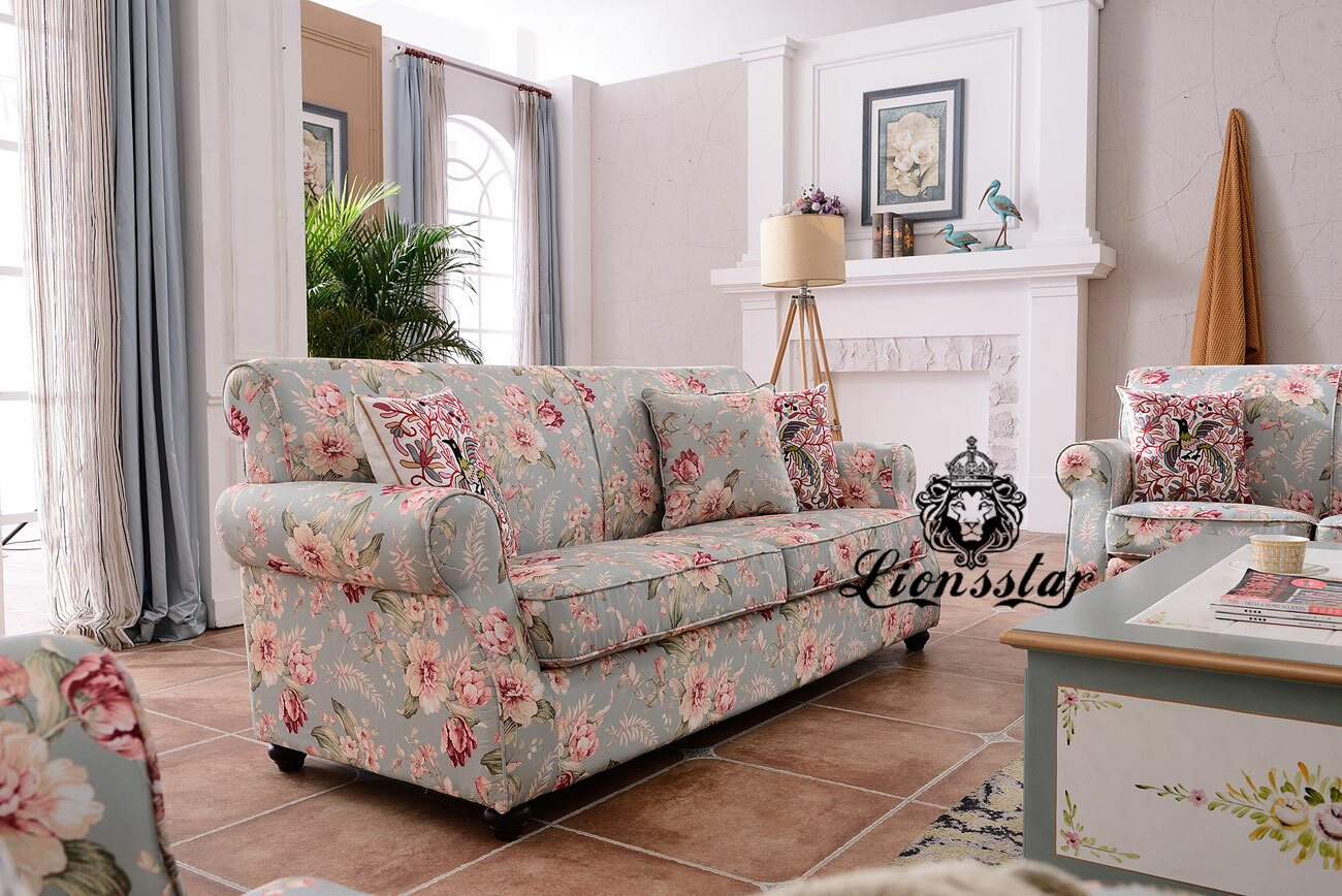 Designer Sofaset Cottage Blumen | Lionsstar GmbH