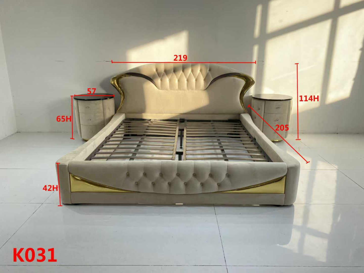 Polsterbett Luxus Designer Bett Kati