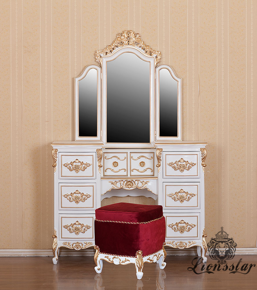Spiegelkommode Barock Mahagoni Holz Sk.222 Spiegelkommode Barock Mahagoni Holz Sk.222