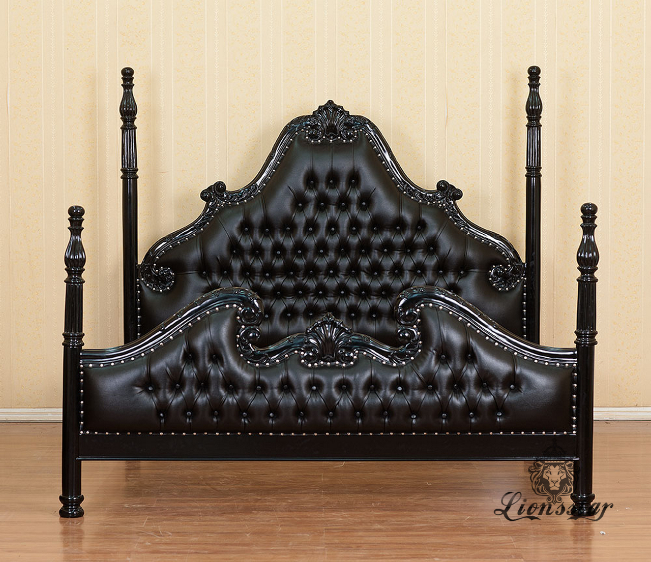 Leder Bett Gothic