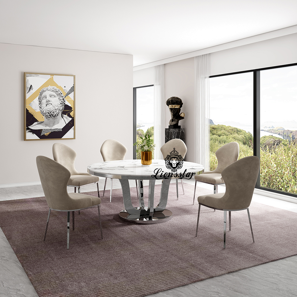 Designer Esstisch Silver Lotus