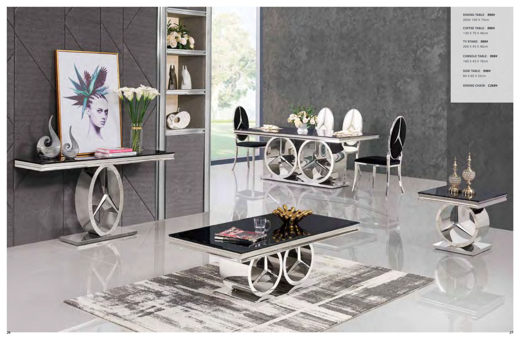 Luxus Designer Esstisch Merilin Gold Luxus Designer Esstisch Merilin Gold