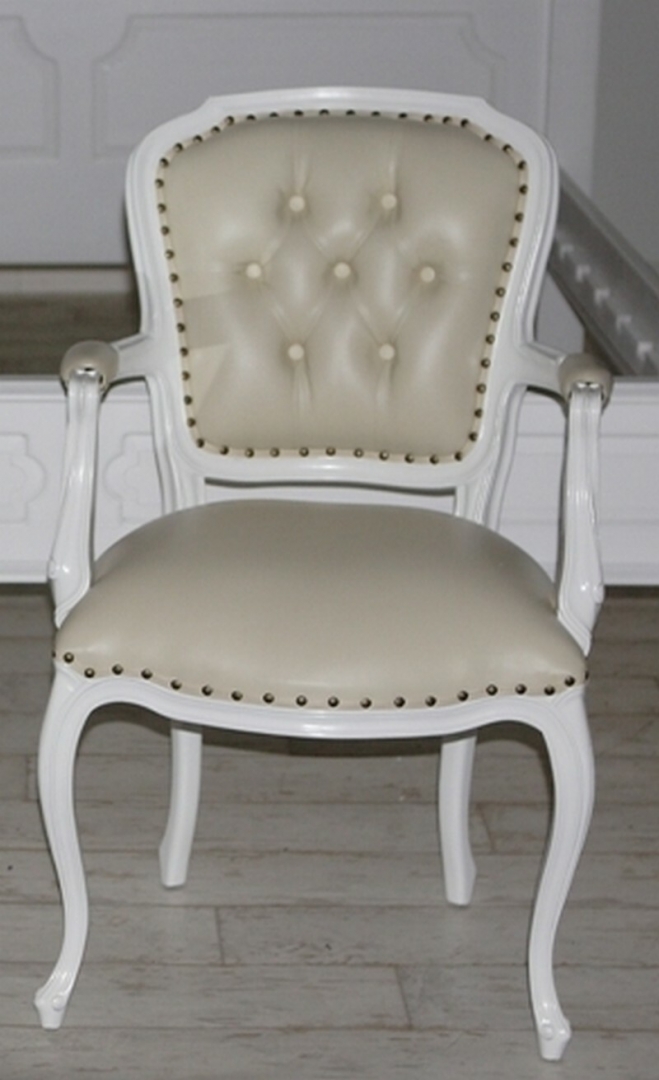 Stuhl Barock Mahagoni Shabby Weiß Stuhl Barock Mahagoni Shabby Weiß