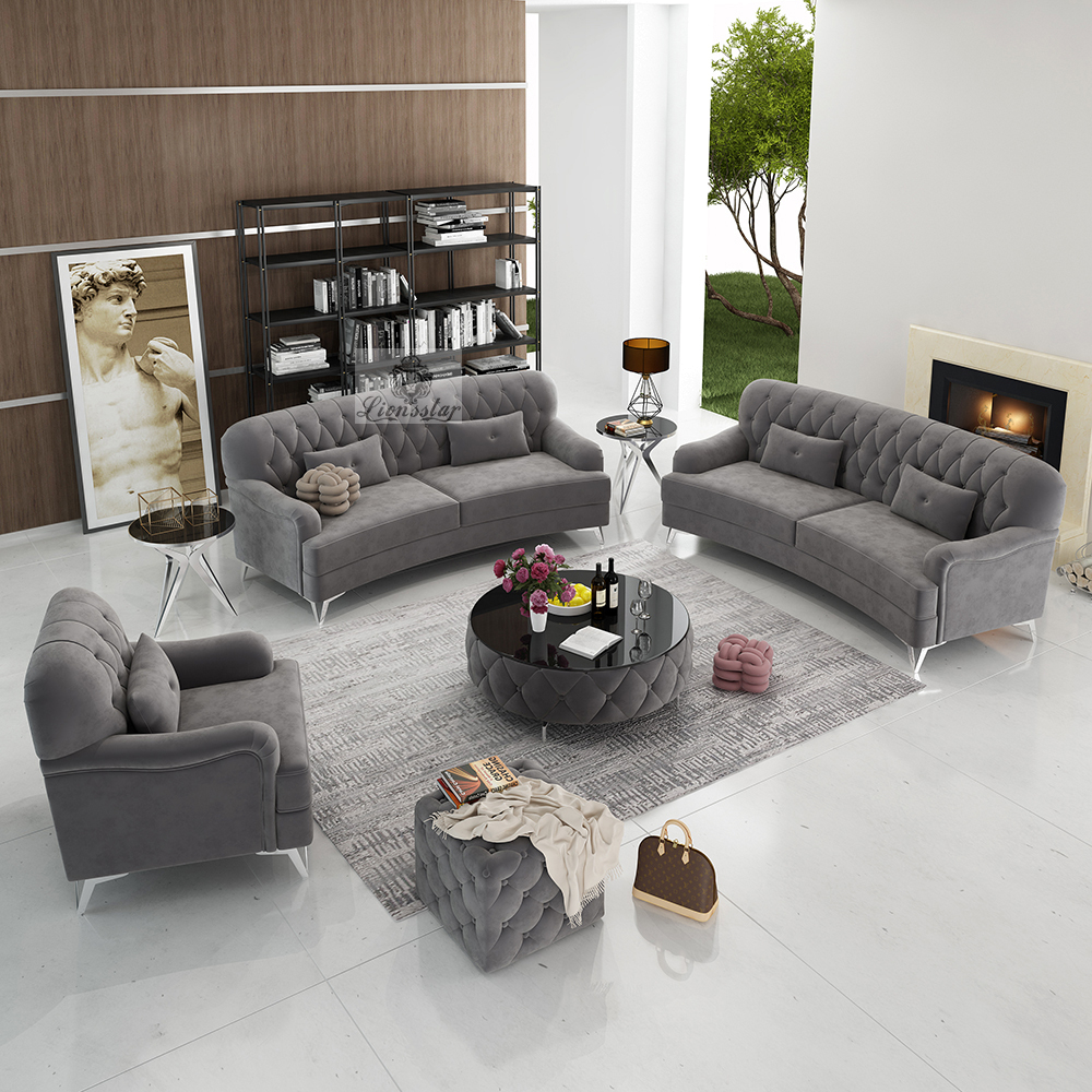 Edel Designer Sofa Set Lounge Curvy