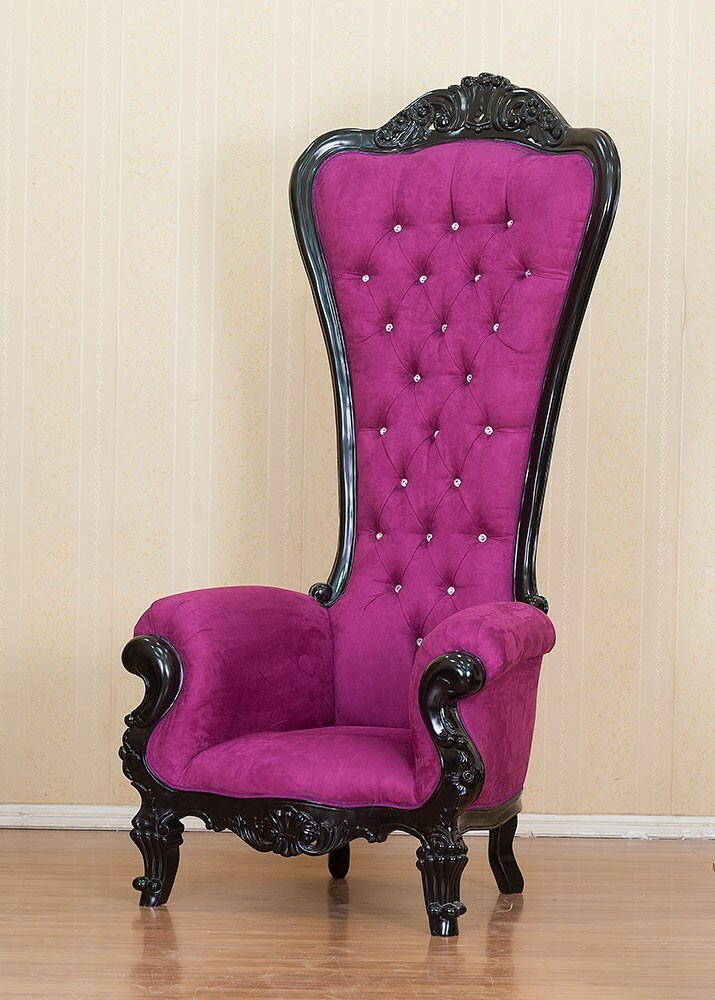 King Chair Luxus Lila