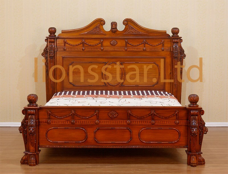 Empire Bett Massivholz-Mahagoni Empire Bett Massivholz-Mahagoni