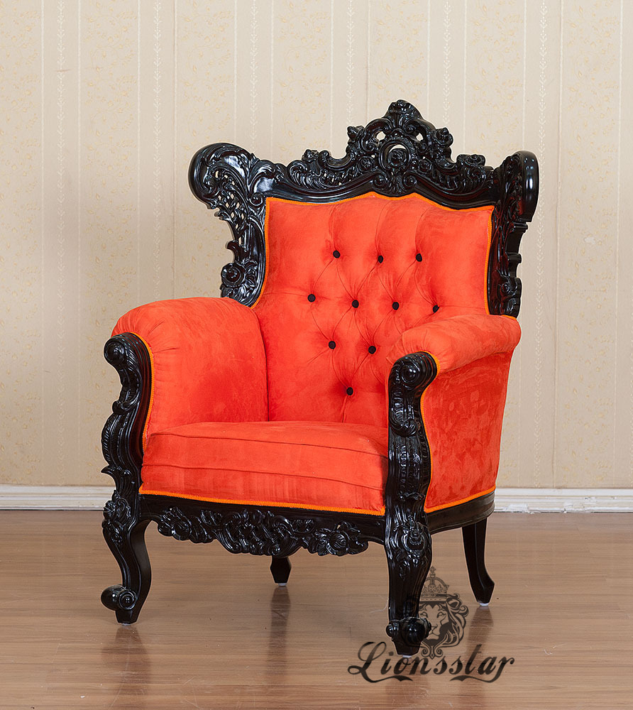 Thronstuhl Barock Orange