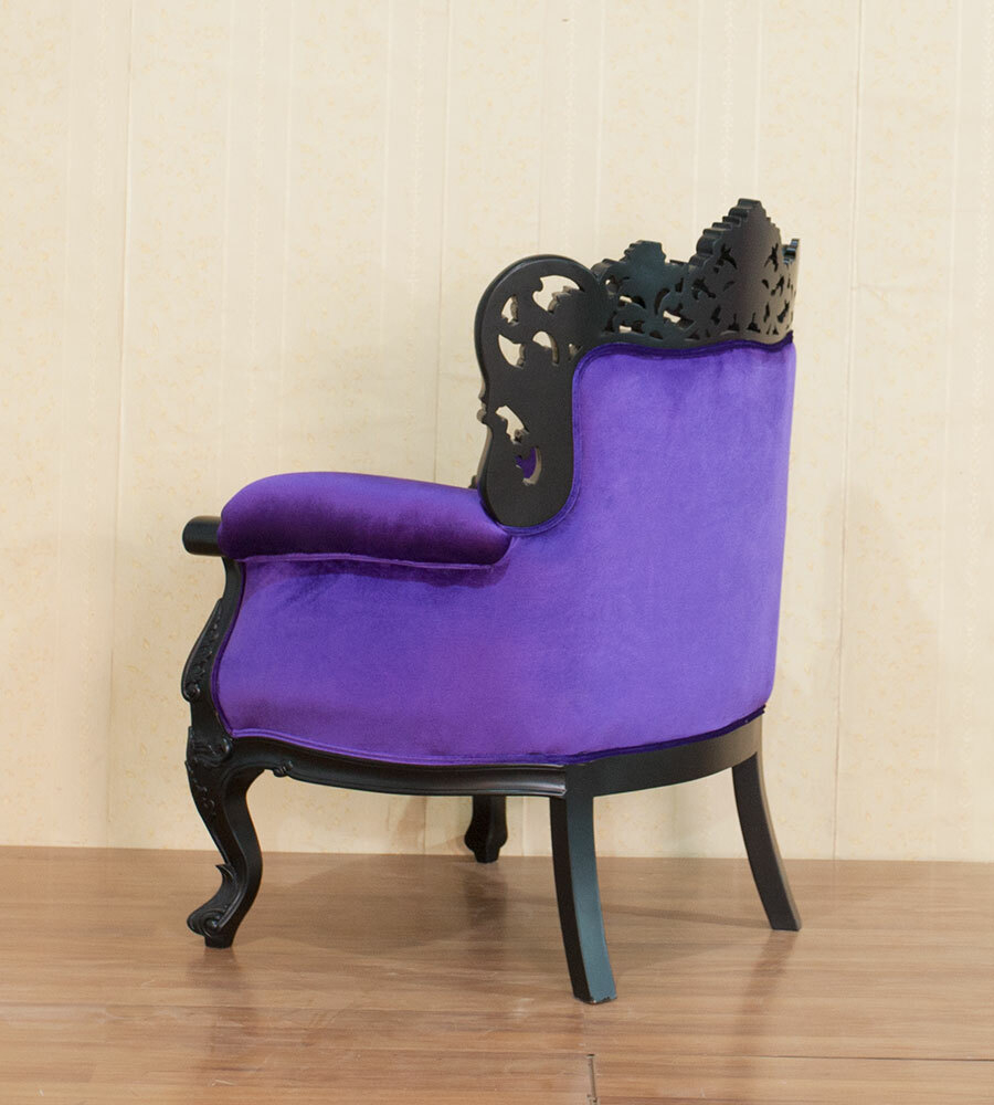 Luxus Sessel Gothik Barock Style Purple