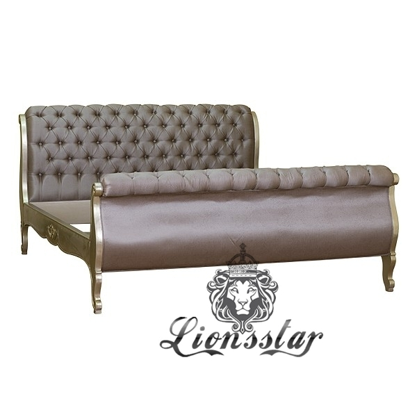 Luxusbett Grau Vintage