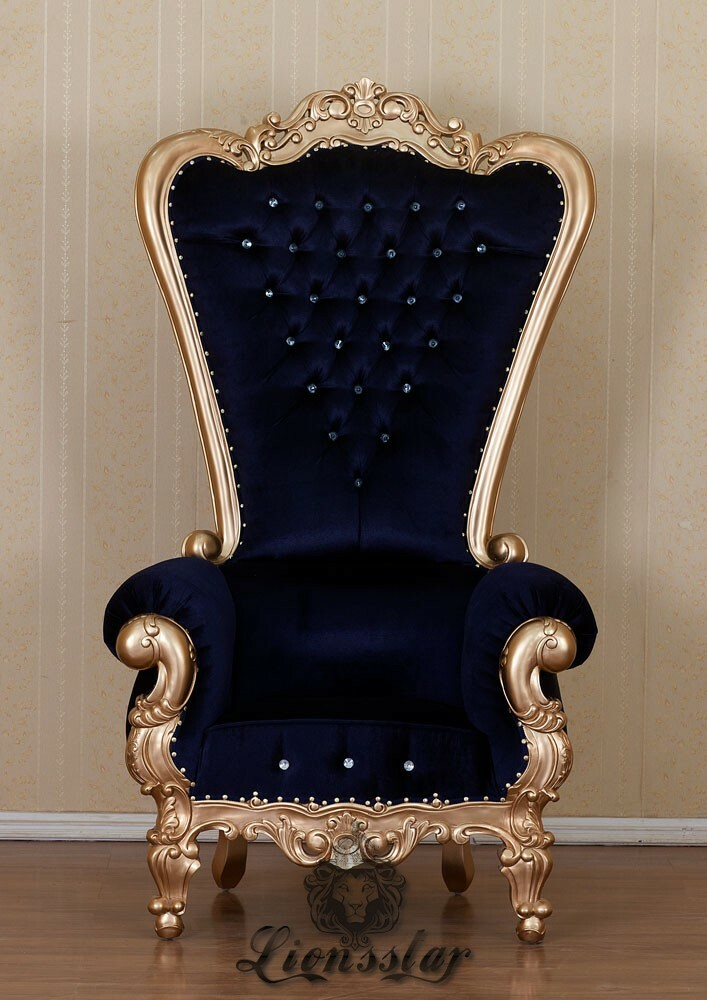 King Chair Schwarz Gold King Chair Schwarz Gold