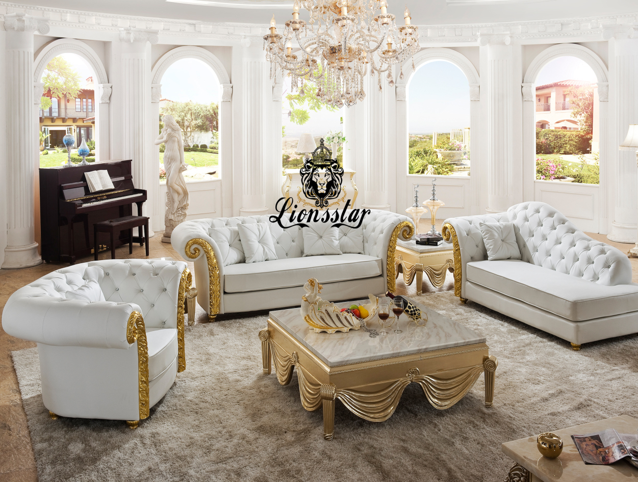 Barock Sofa-Set Sissi Recamiere