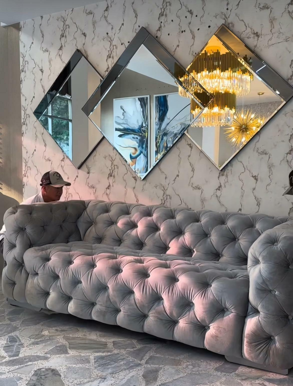 Wandspiegel Modern Silber