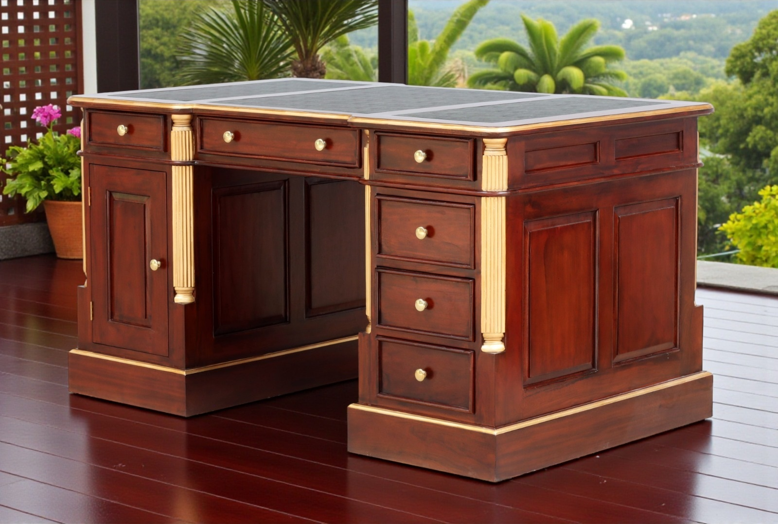 Schreibtisch Teak Schreibtisch Teak