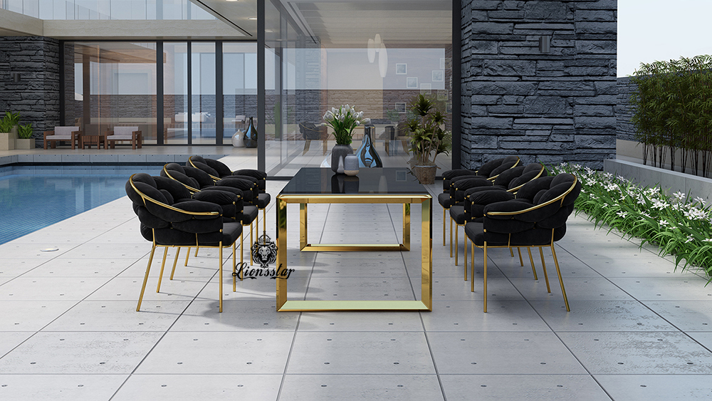 Luxus Designer Esstisch Modern Wafe