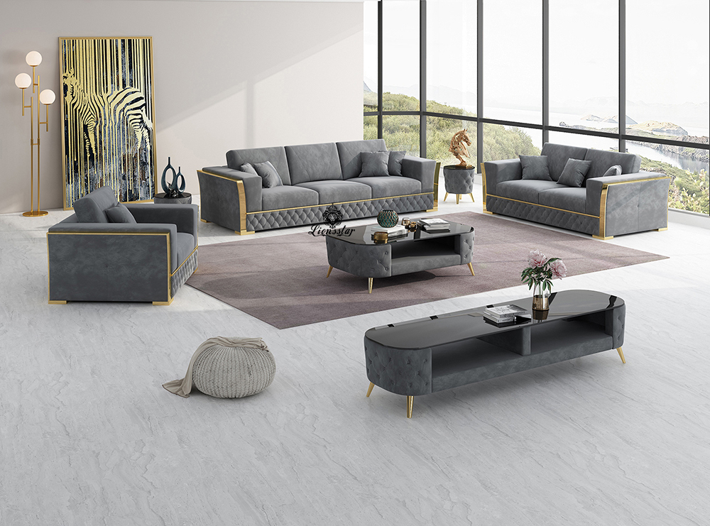  Luxus Designer Sofa Loft Stil Mia
