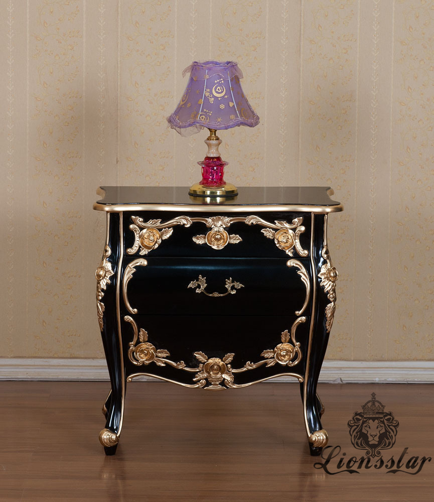 Nachttisch Barock Massiv 