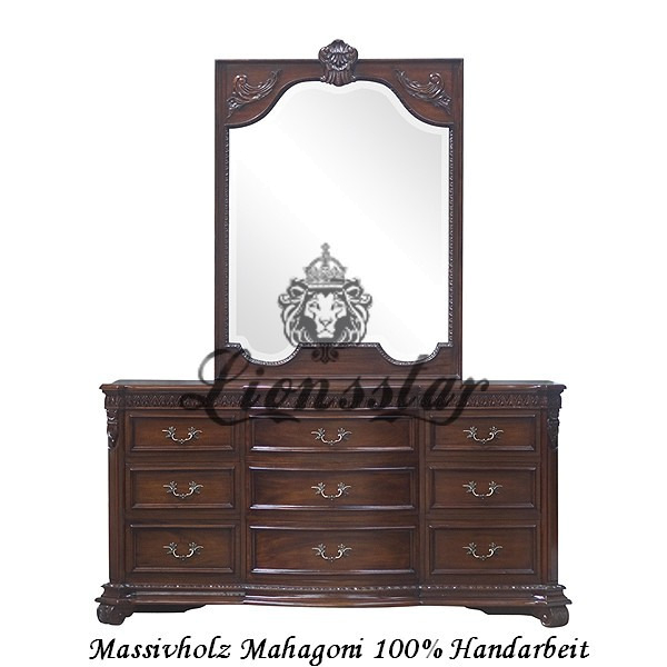 Spiegelkommode Barock Mahagoni Holz Sk.127