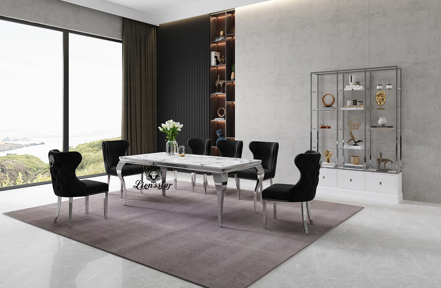 Luxus Designer Esstisch Set Leonis Aurum II Luxus Designer Esstisch Set Leonis Aurum II