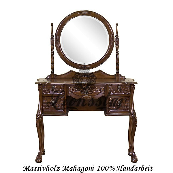 Spiegelkommode Barock Mahagoni Holz Sk.139