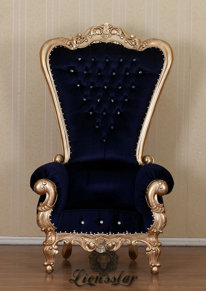 King Chair Schwarz Gold