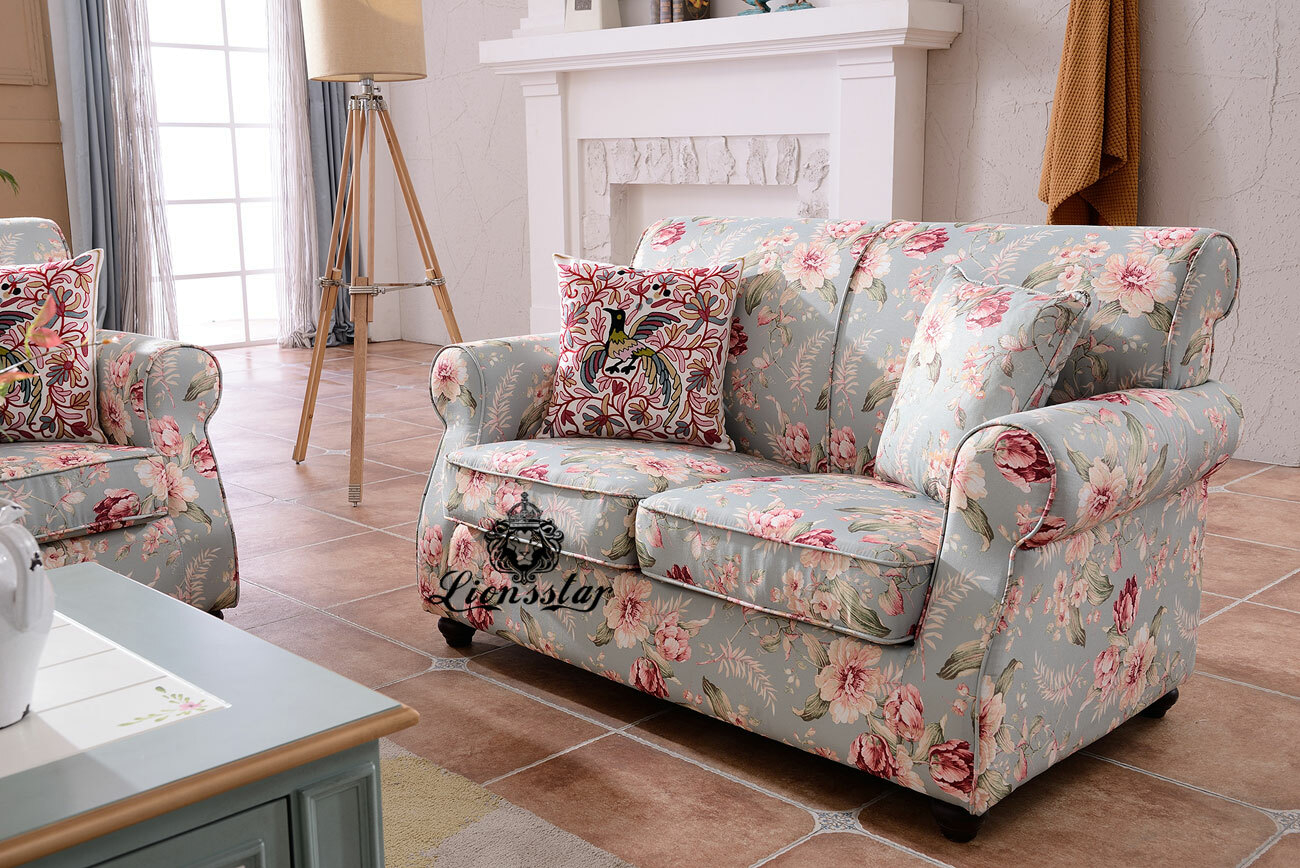 Designer Sofaset Cottage Blumen