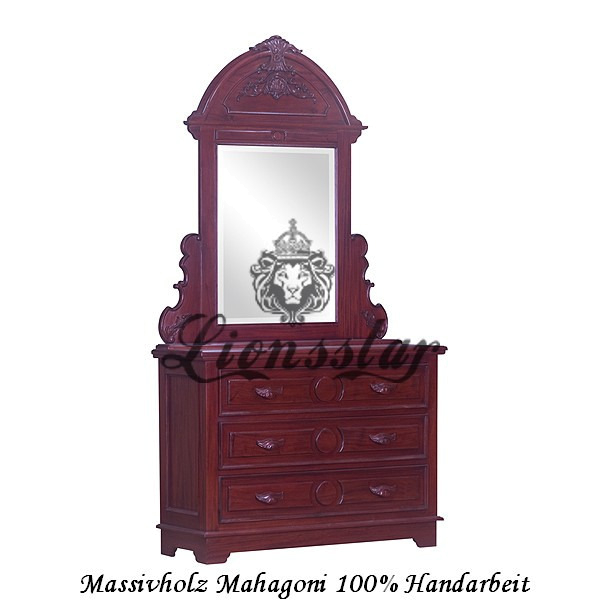 Spiegelkommode Barock Mahagoni Holz Sk.113