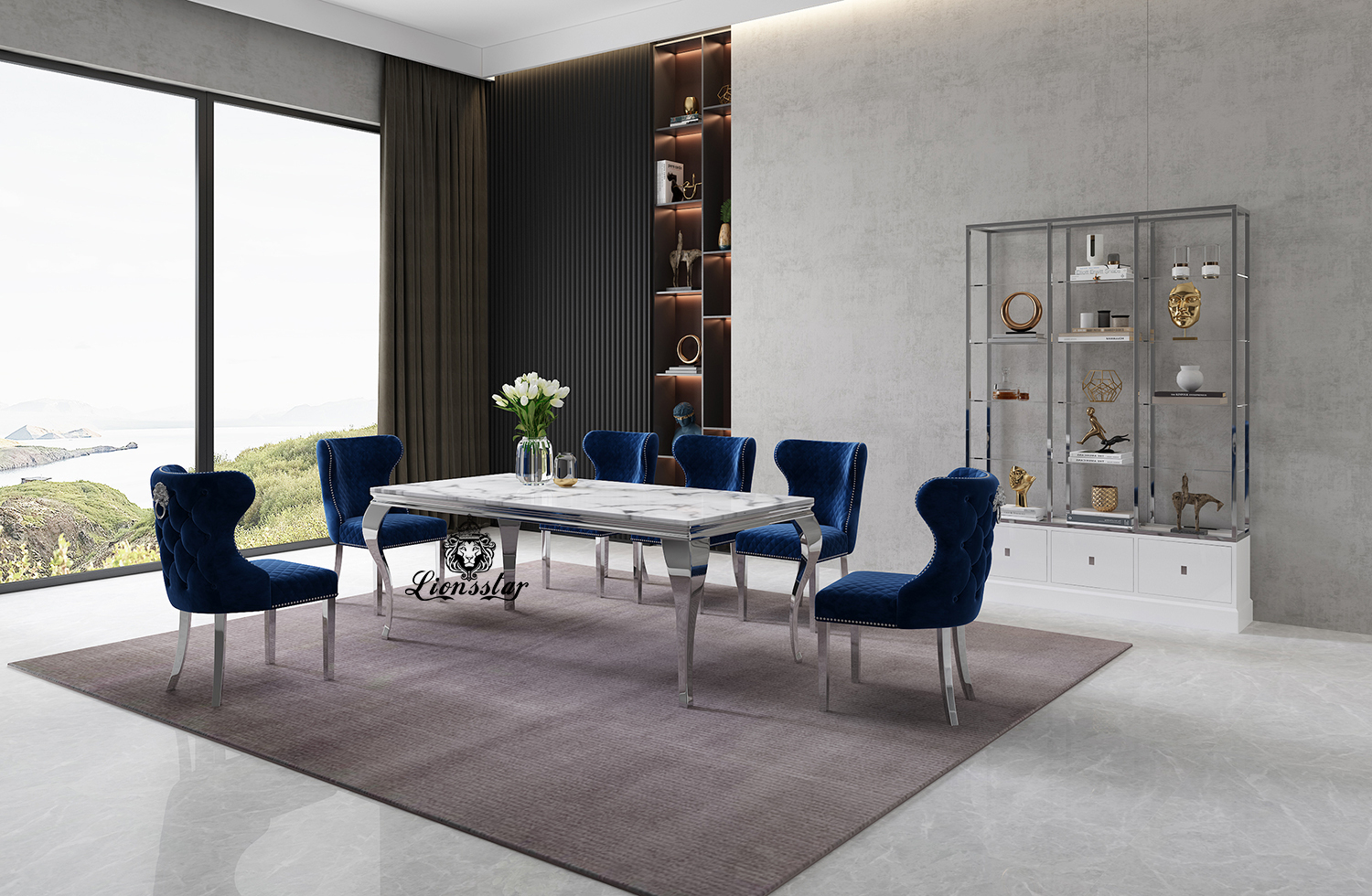 Luxus Designer Esstisch Set Leonis Aurum II Luxus Designer Esstisch Set Leonis Aurum II