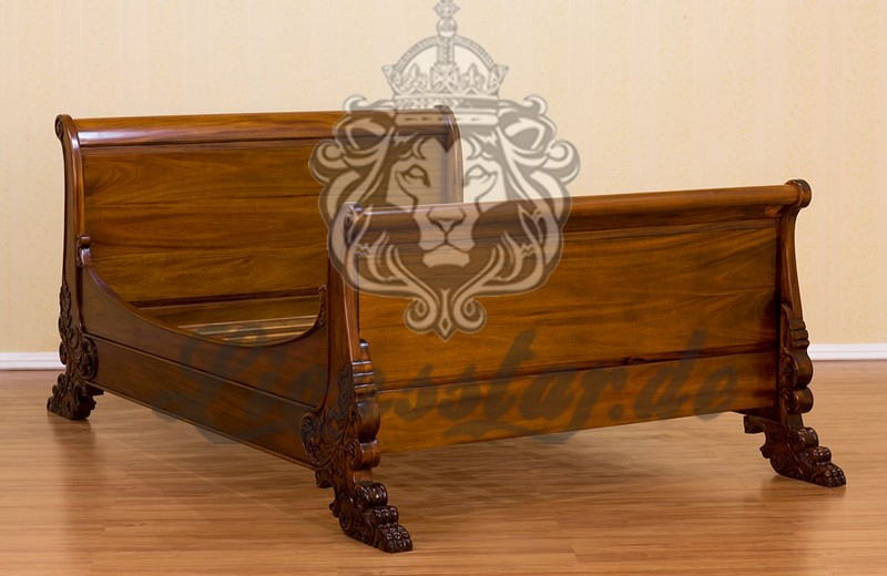 Massivholz Empire Bett Teak