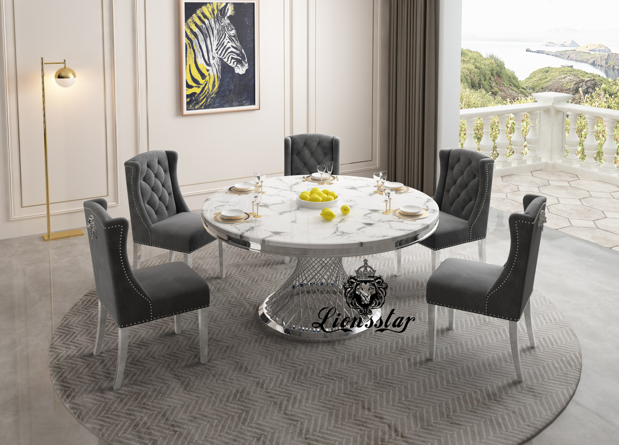 Designer Esstisch Silver Spirit Designer Esstisch Silver Spirit