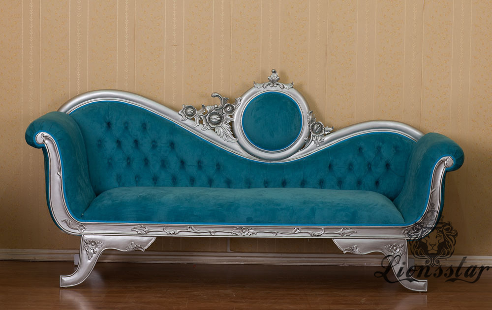 Recamiere Barock Mahagoni Holz R.238