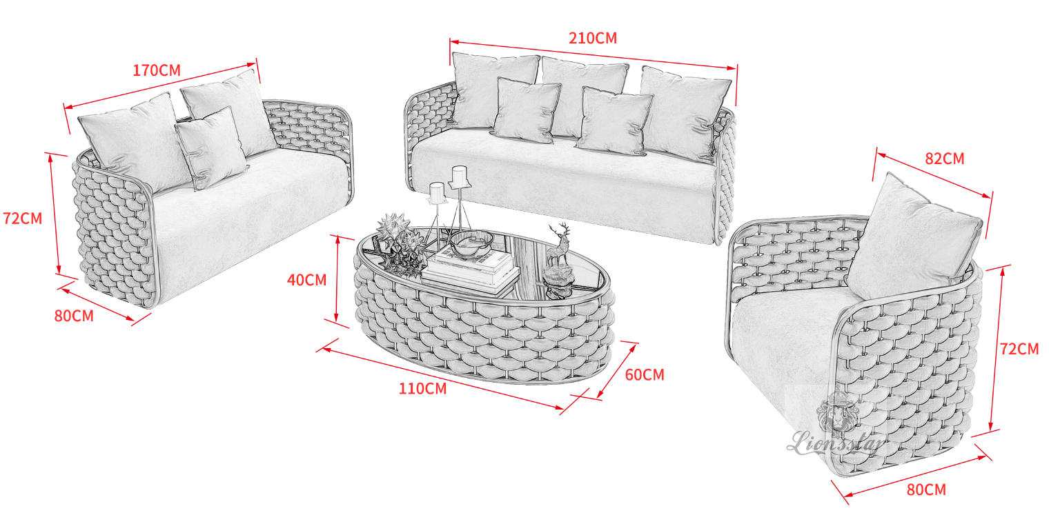 Edel Design Sofa-Set Loft Bubbles