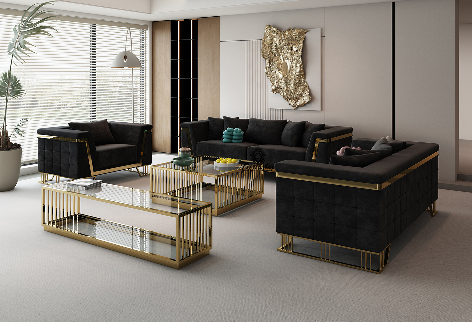 Luxus Sofaset Loft Modern Swings