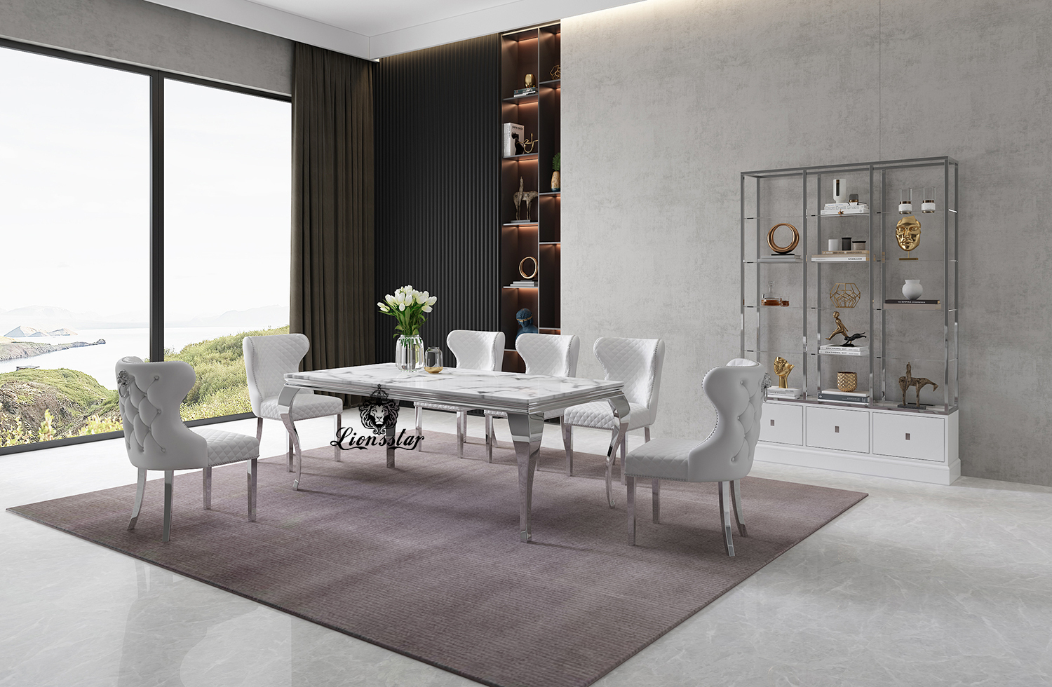 Luxus Designer Esstisch Set Leonis Aurum II Luxus Designer Esstisch Set Leonis Aurum II