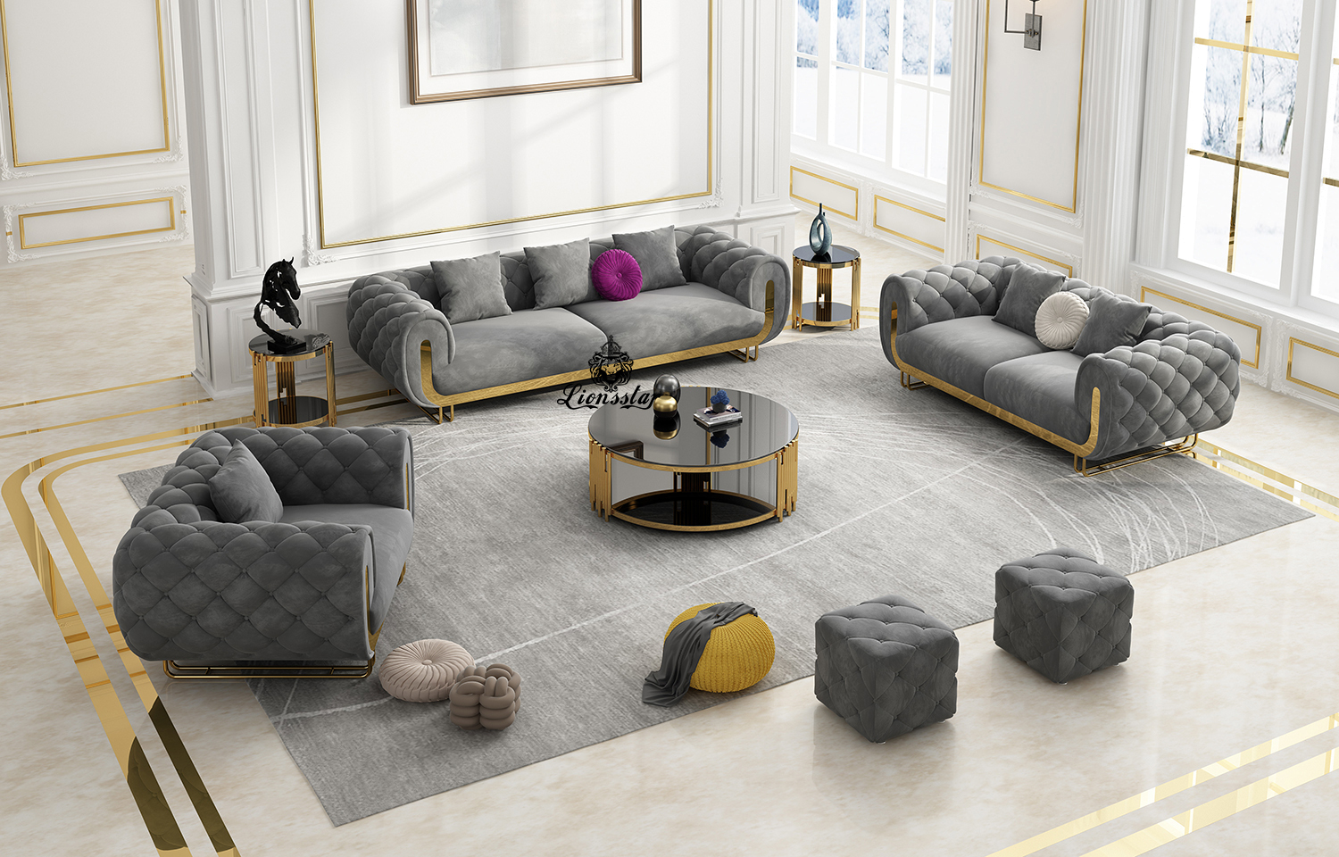 Luxus Design Sofa Set Bubble