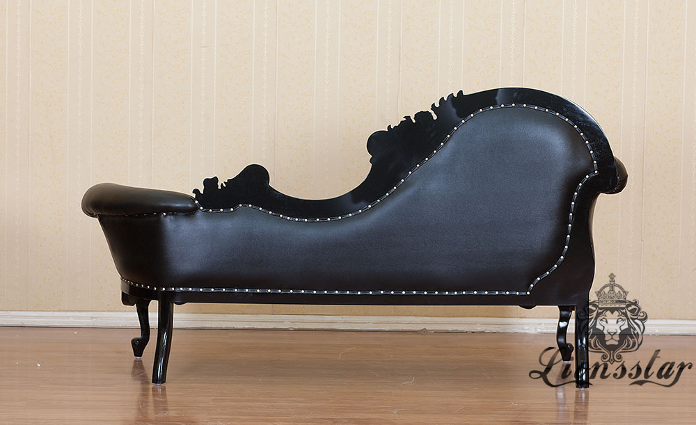 Recamiere Barock Mahagoni Holz R.107 Recamiere Barock Mahagoni Holz R.107