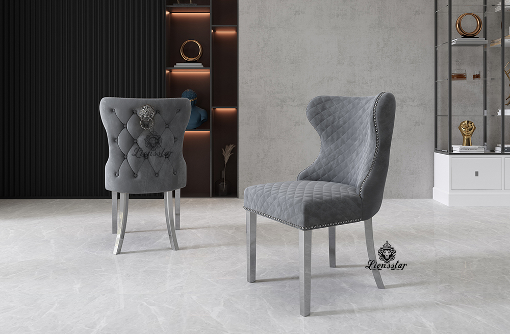 Luxus Esszimmer Stuhl Kingdom Silver