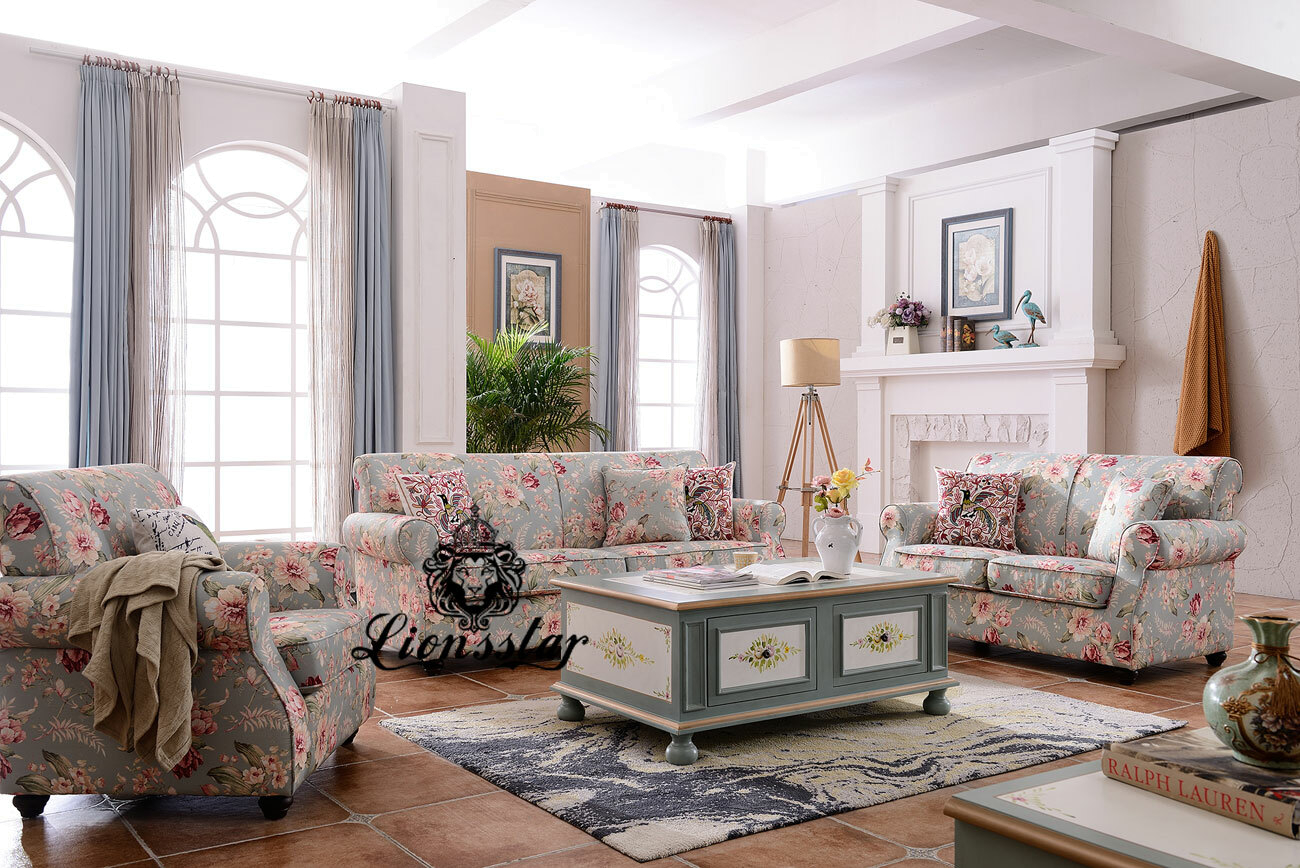 Designer Sofaset Cottage Blumen